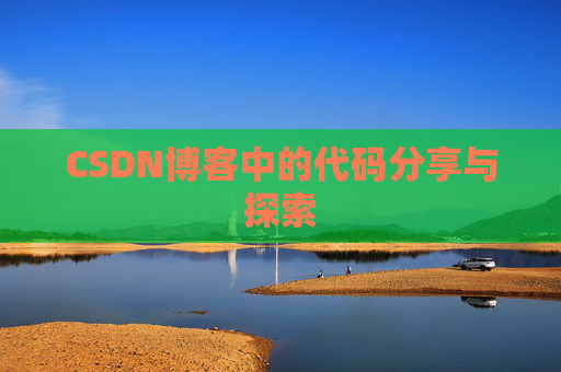 CSDN博客中的代码分享与探索